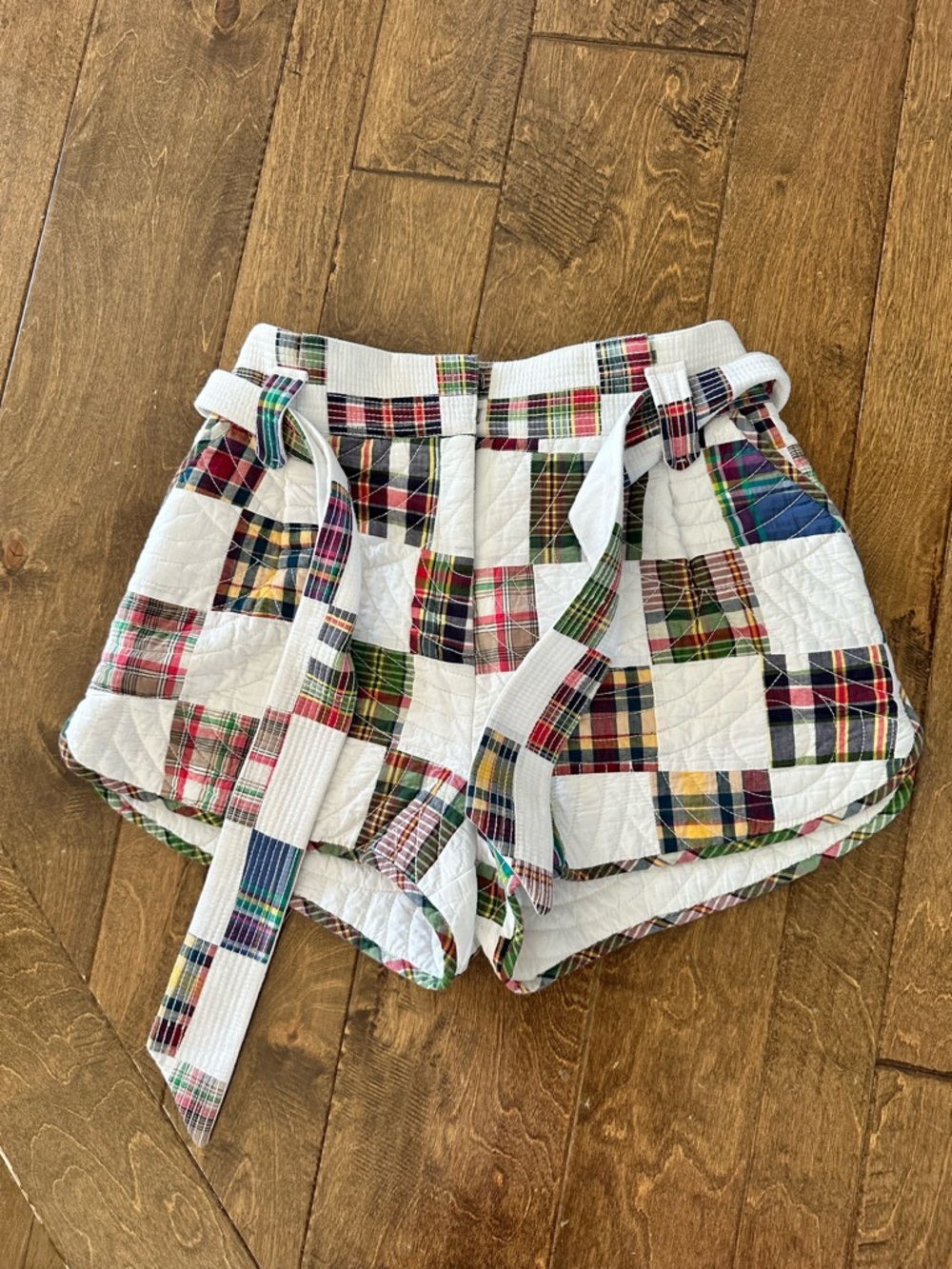 Sezane Patchwork Island Shorts FR 44 US 12 - Picture 8 of 11